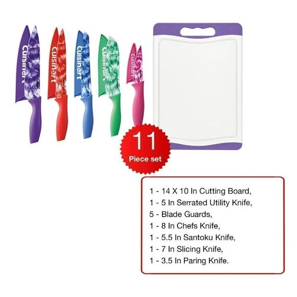 Cuisinart 11-Piece Marble Knives and Cutting Board Set - Picture 1 of 4